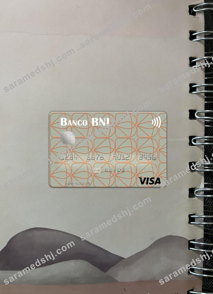 Angola Banco de Negócios Internacional visa card photolook front